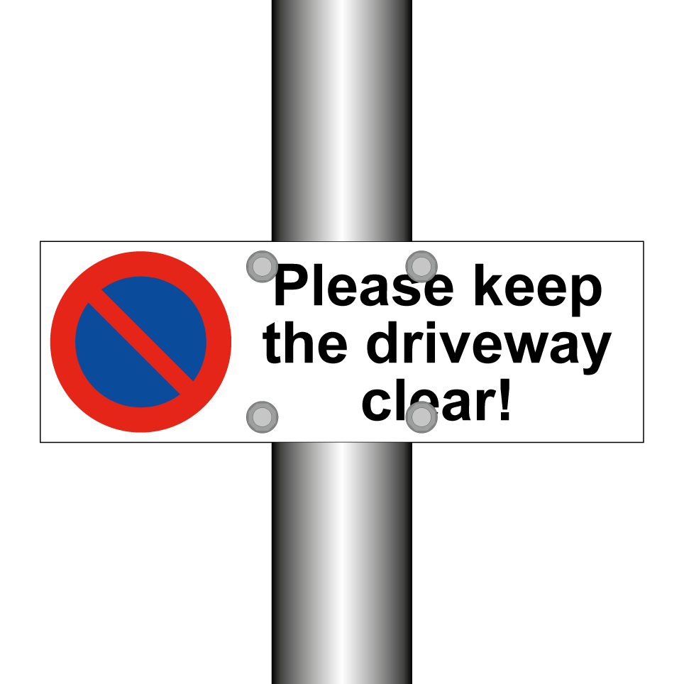 Please keep the driveway clear!