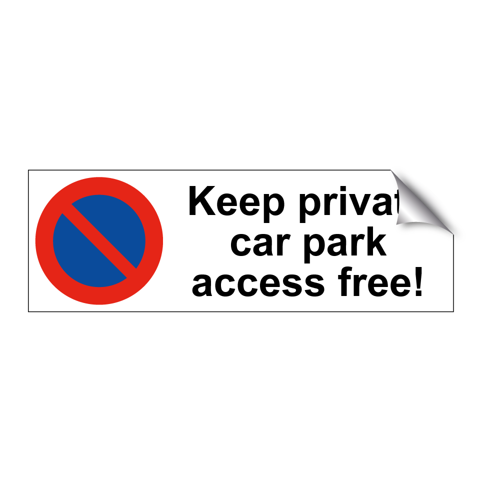 Keep private car park access free!