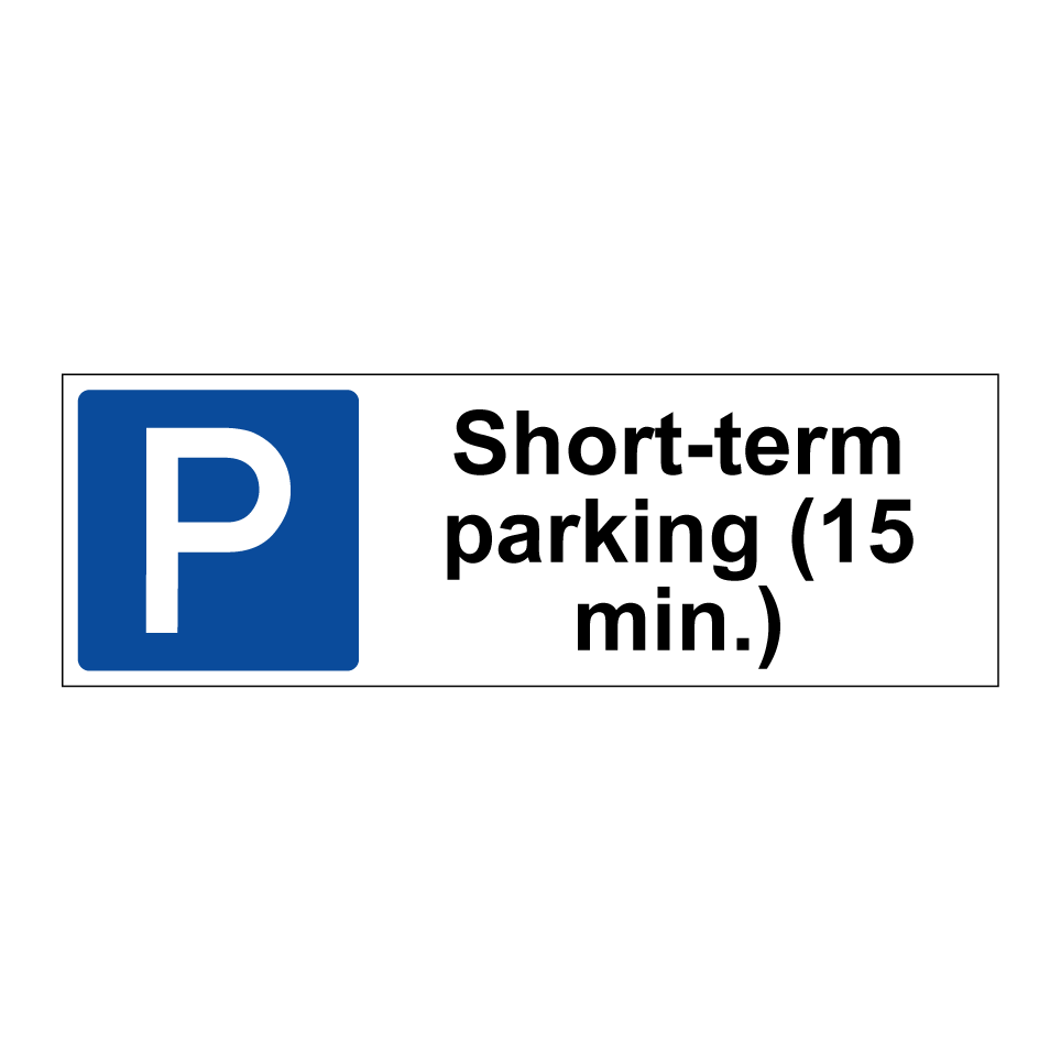 Short-term parking (15 min.)