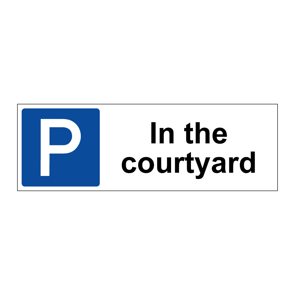 In the courtyard