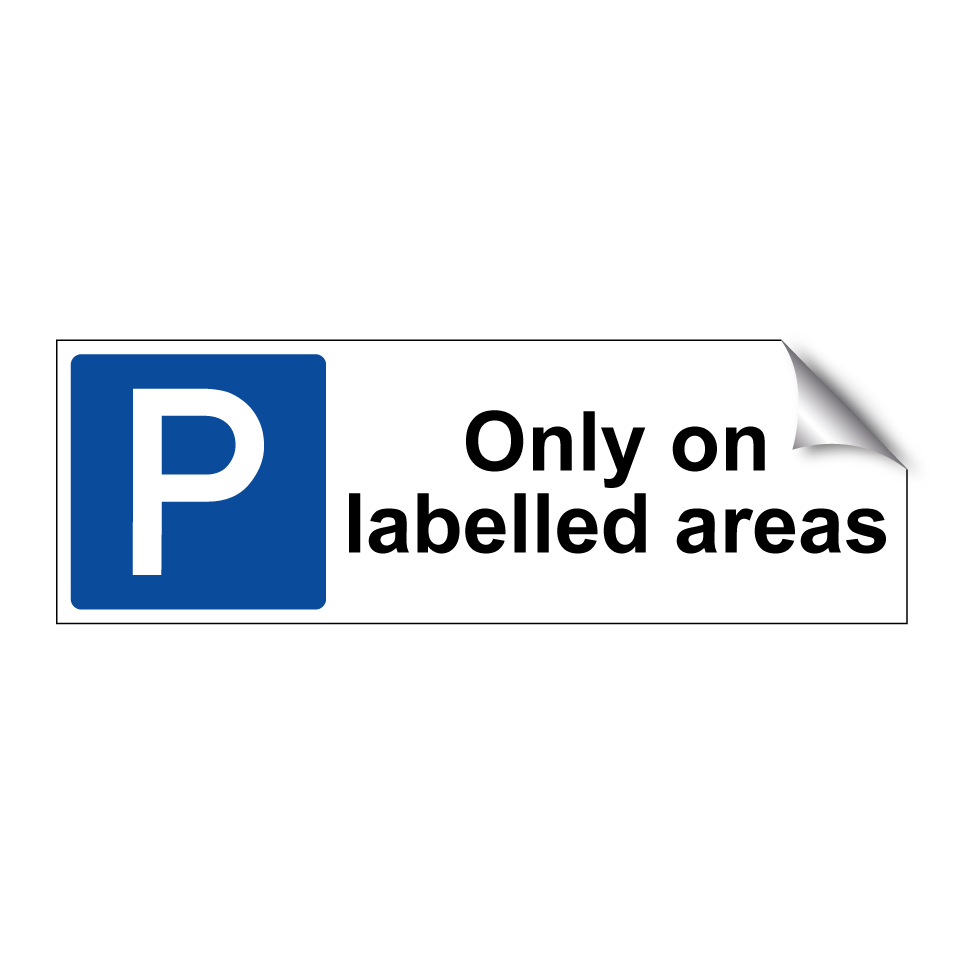 Only on labelled areas