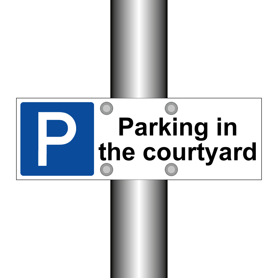 Parking in the courtyard