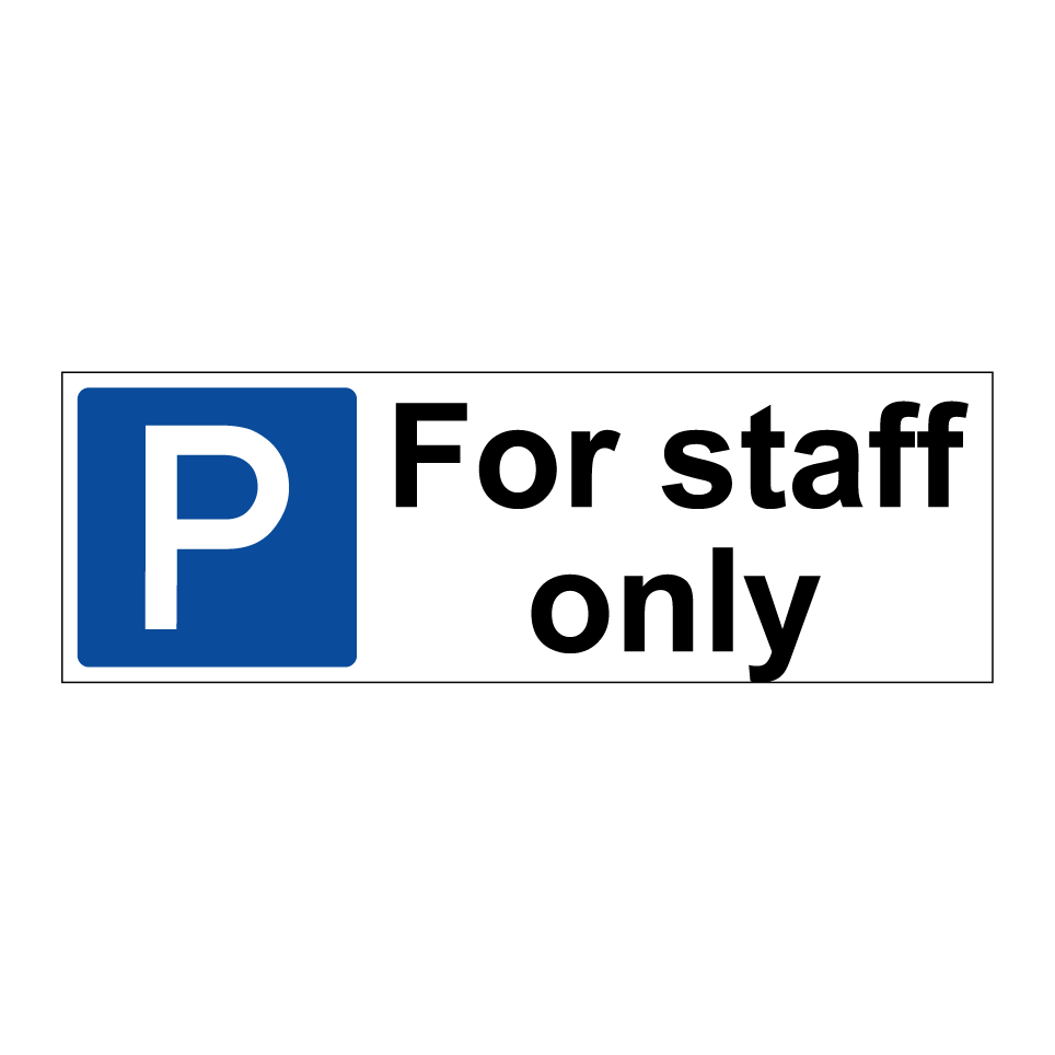 For staff only