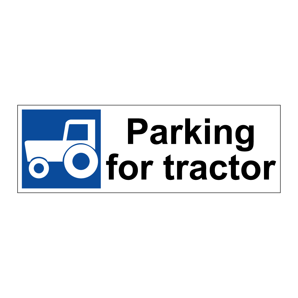 Parking for tractor