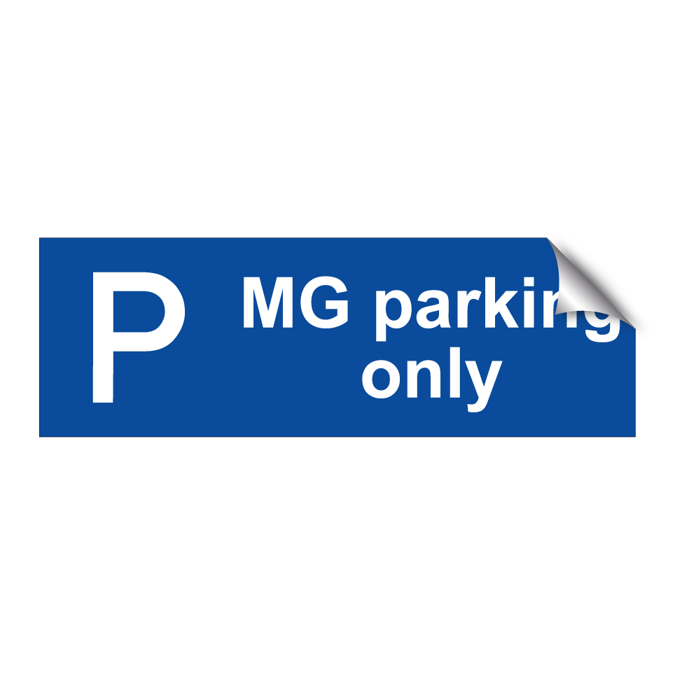 MG parking only