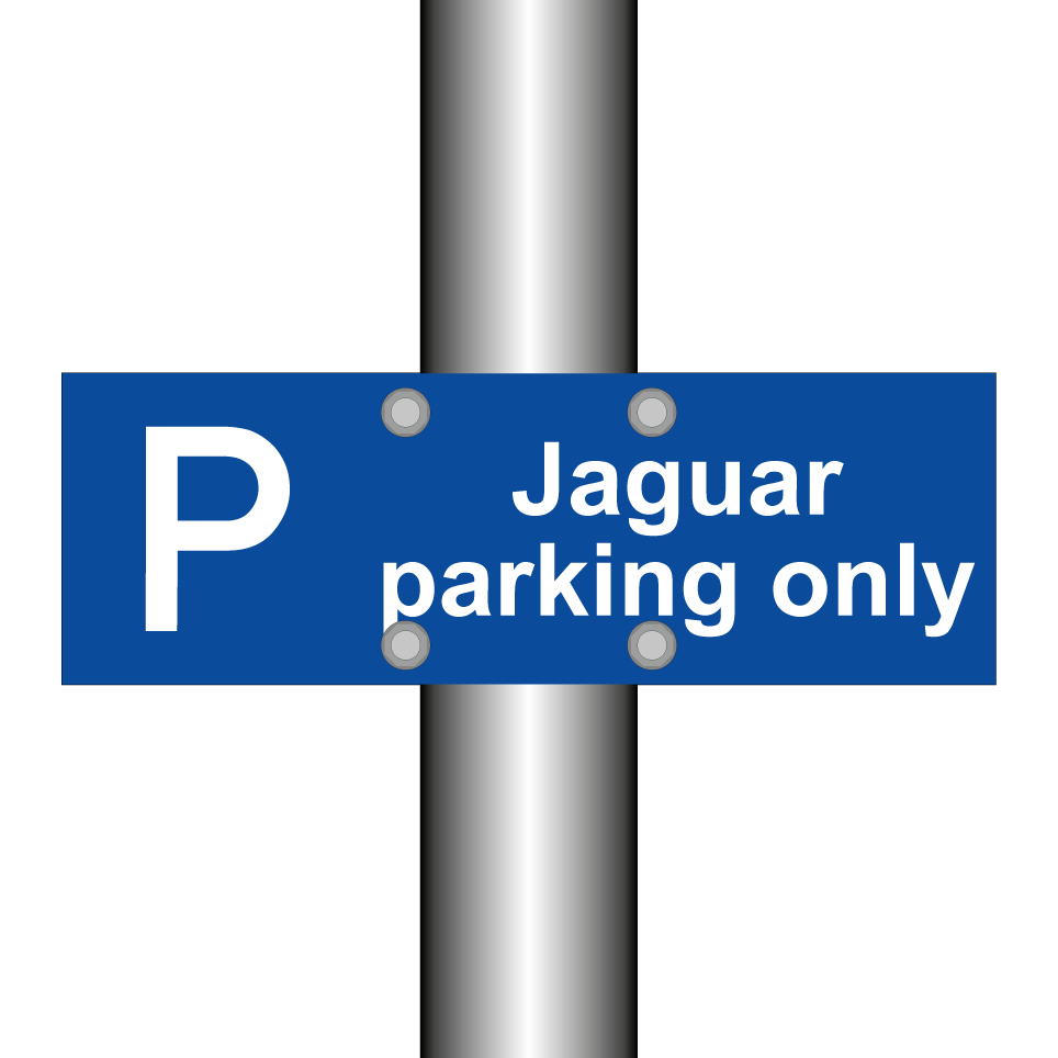 Jaguar parking only