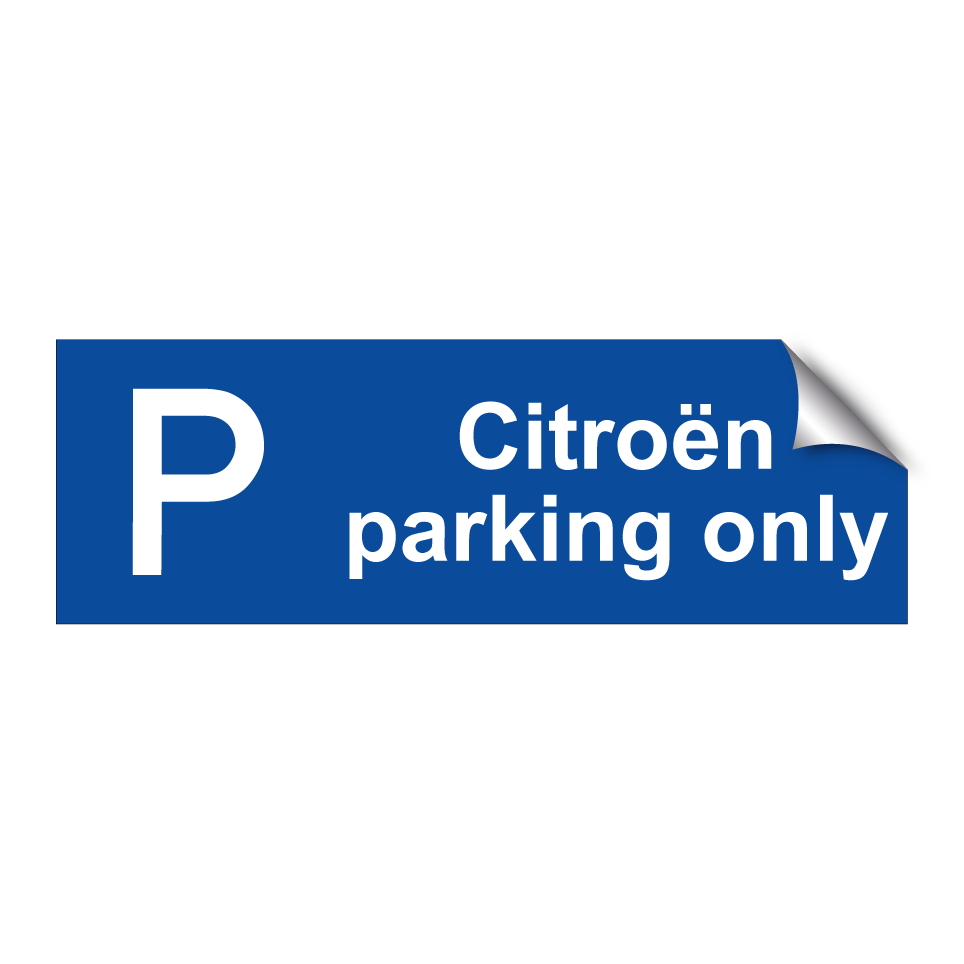 Citroën parking only