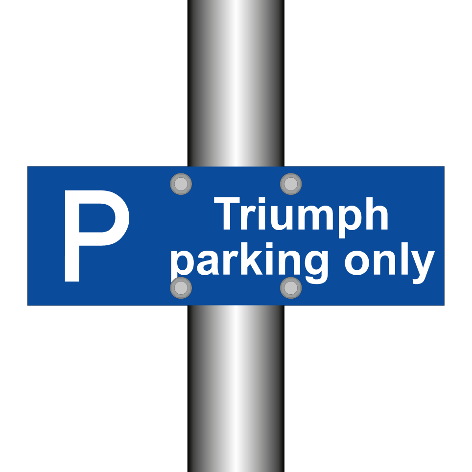 Triumph parking only