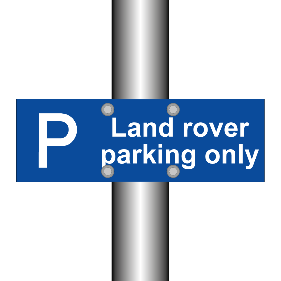 Land rover parking only