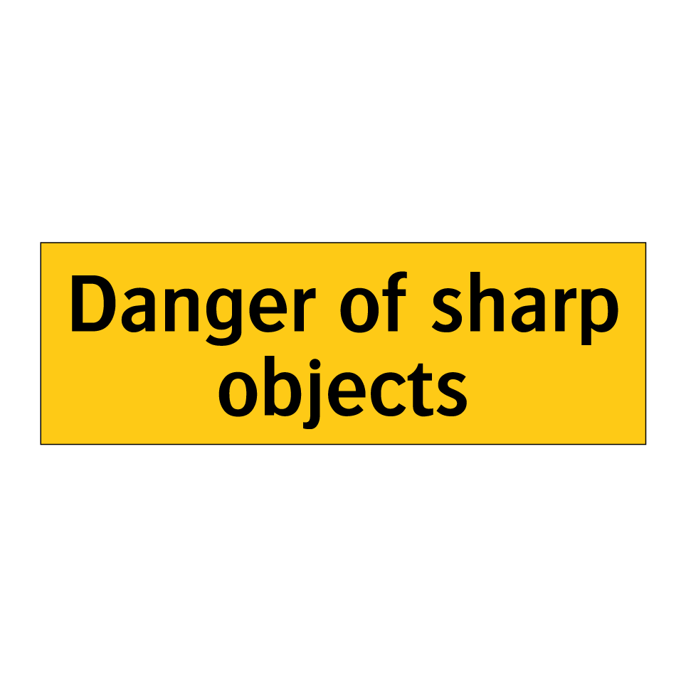 Danger of sharp objects