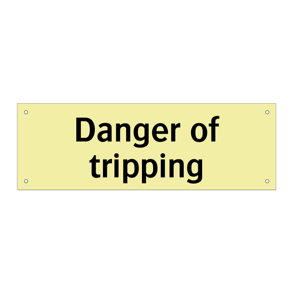 Danger of tripping