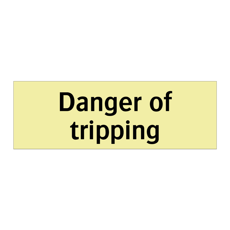Danger of tripping