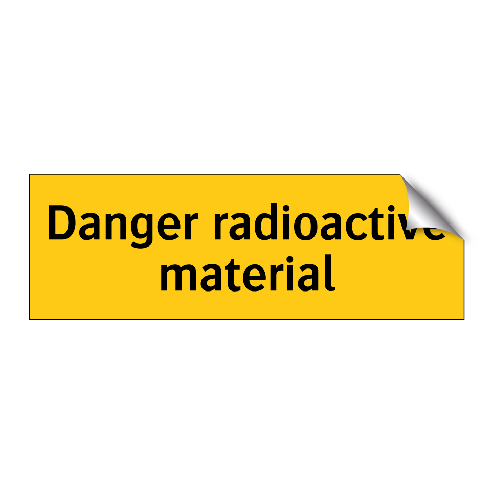 Danger radioactive material