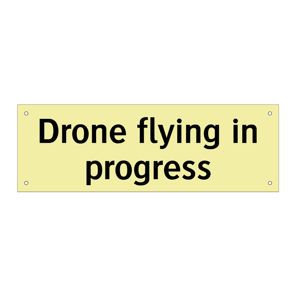 Drone flying in progress