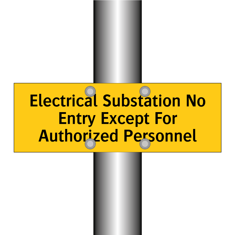 Electrical Substation No Entry Except For Authorized Personnel