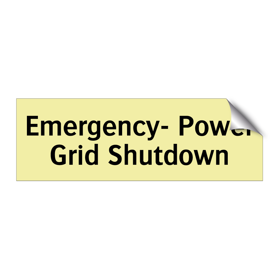 Emergency- Power Grid Shutdown