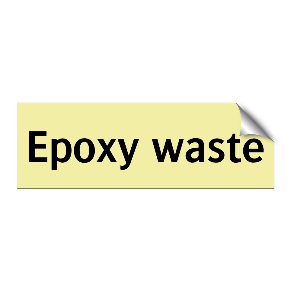 Epoxy waste