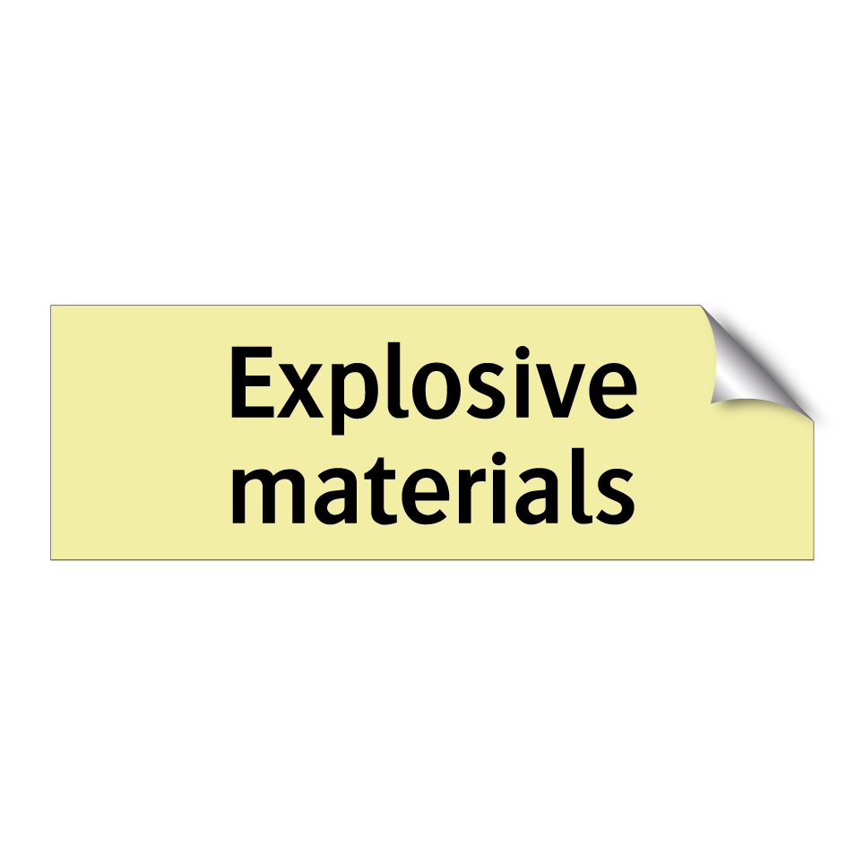 Explosive materials