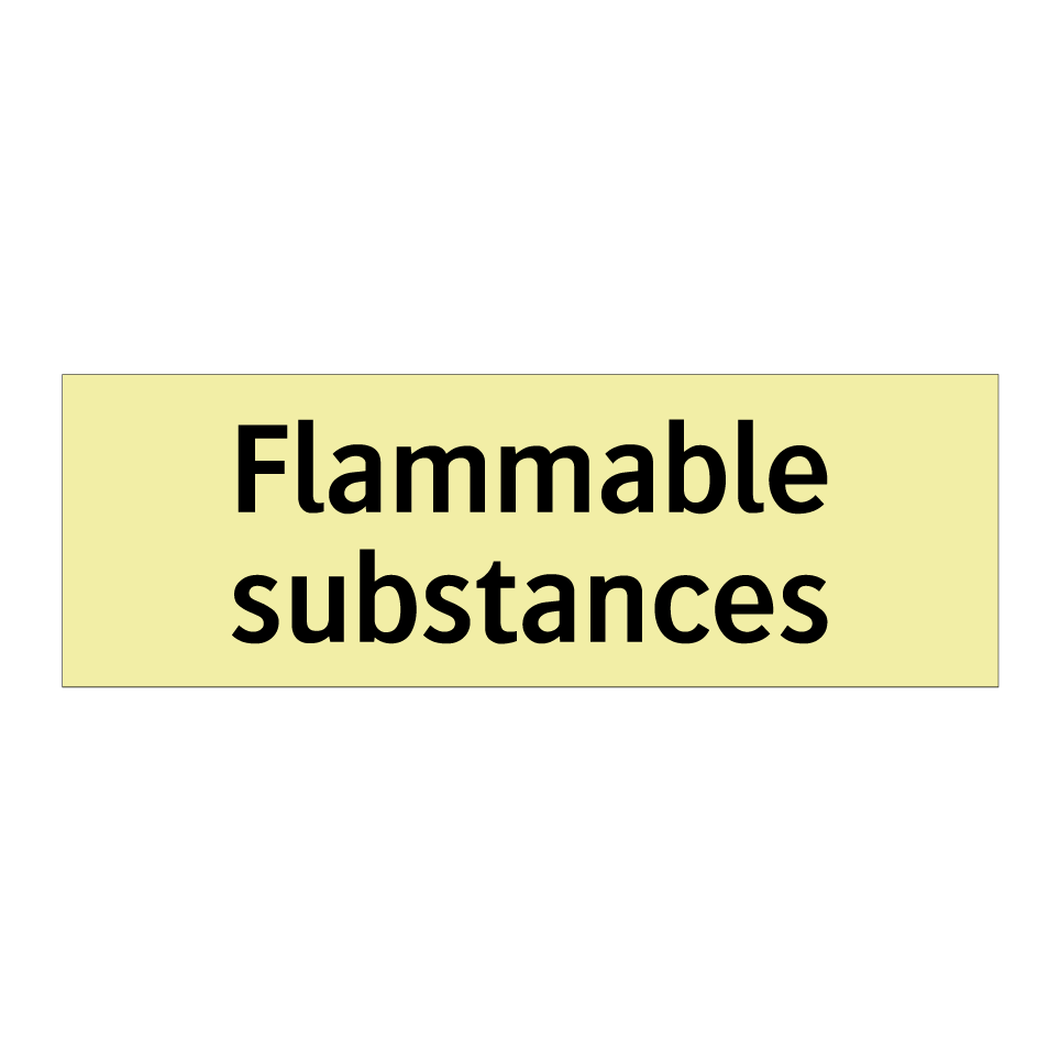 Flammable substances