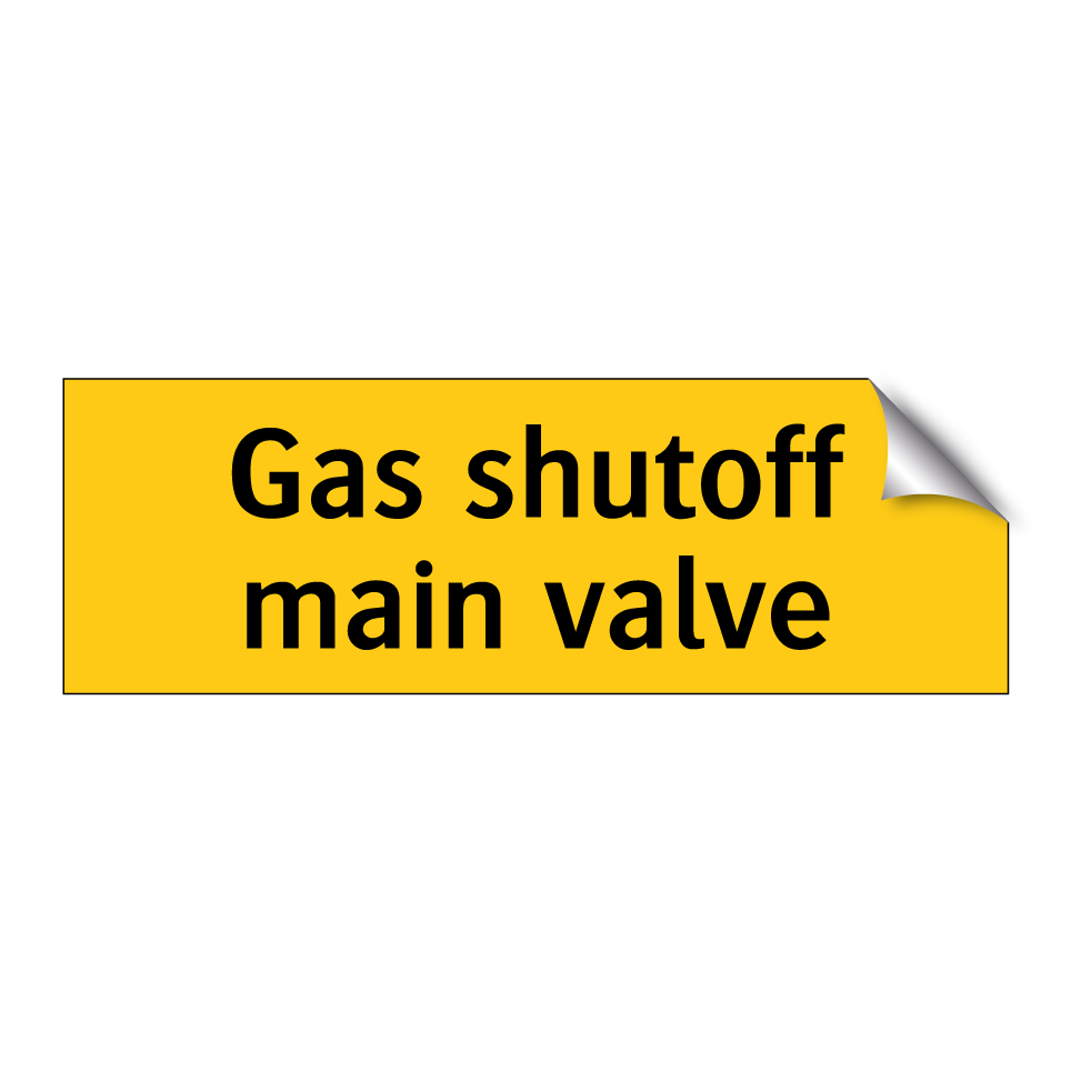 Gas shutoff main valve