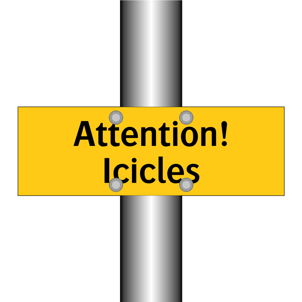 Attention! Icicles