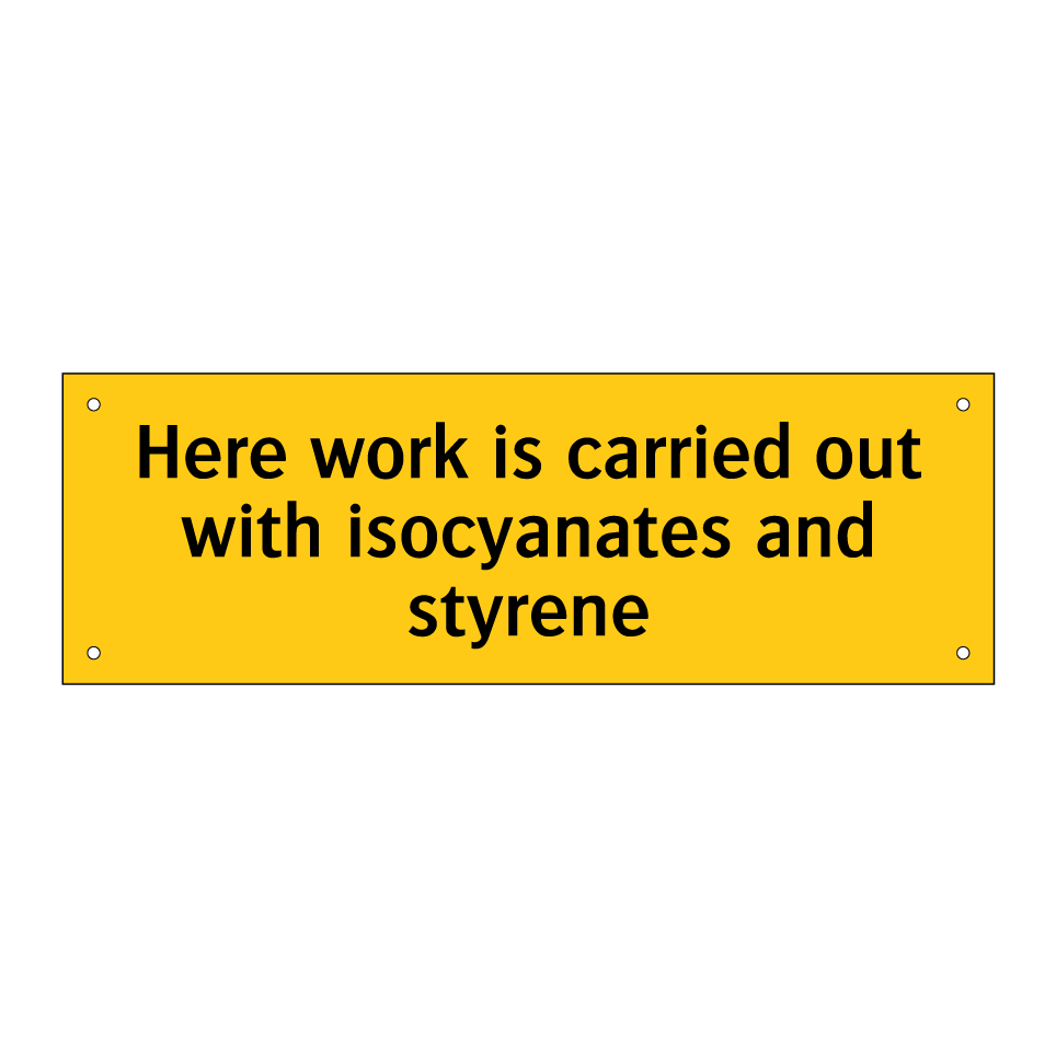 Here work is carried out with isocyanates and styrene