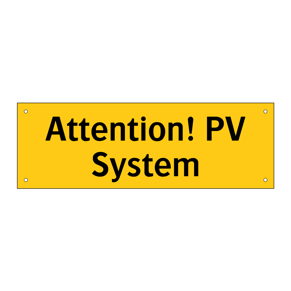 Attention! PV System
