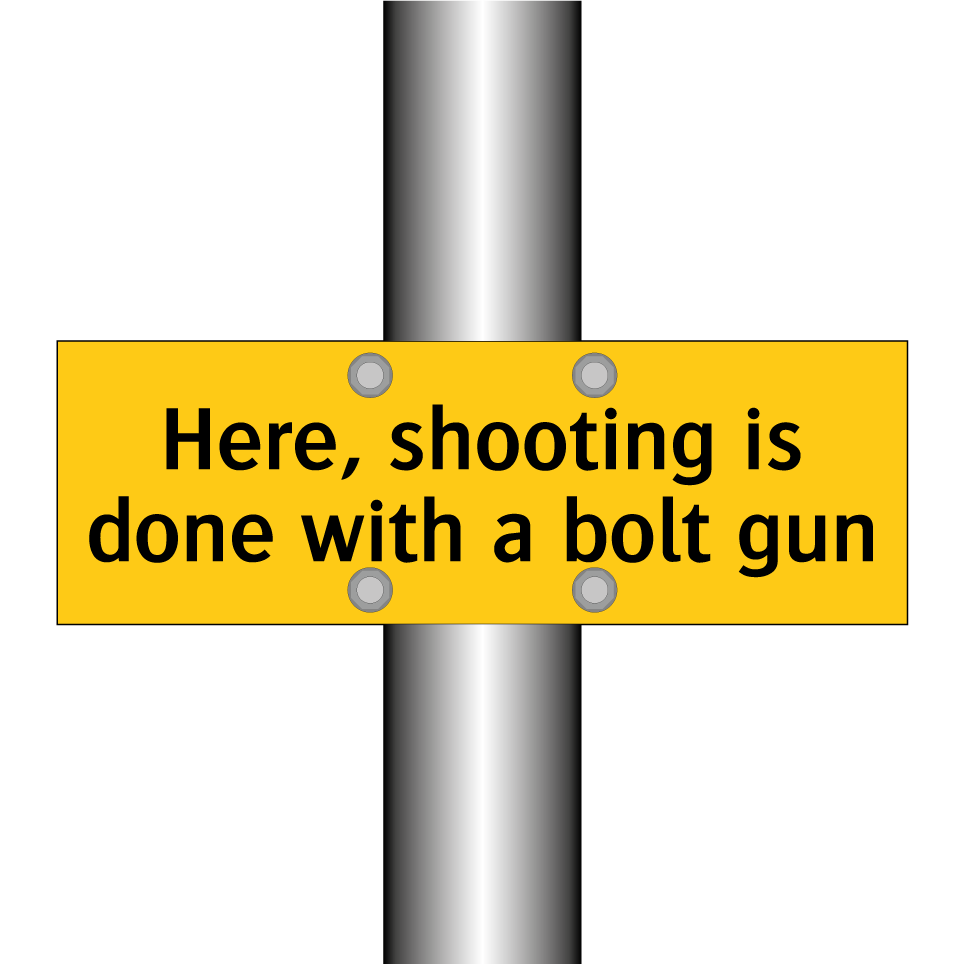 Here, shooting is done with a bolt gun
