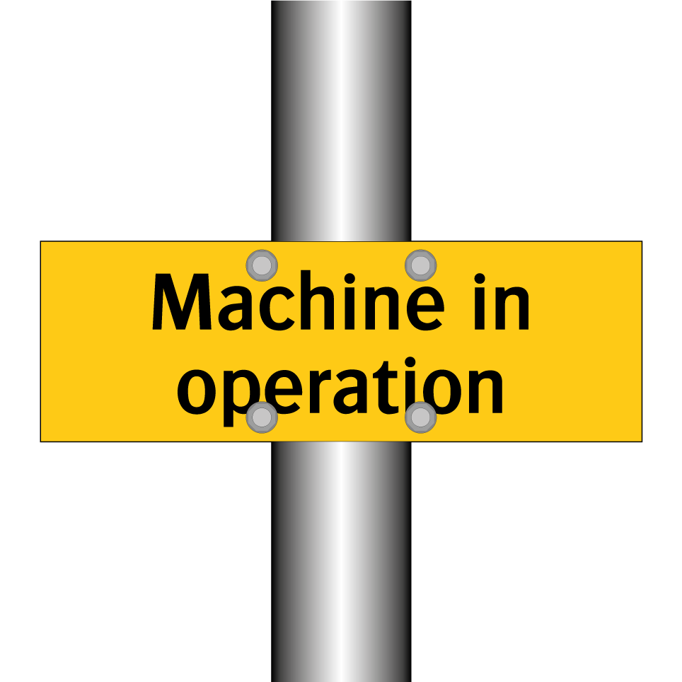 Machine in operation
