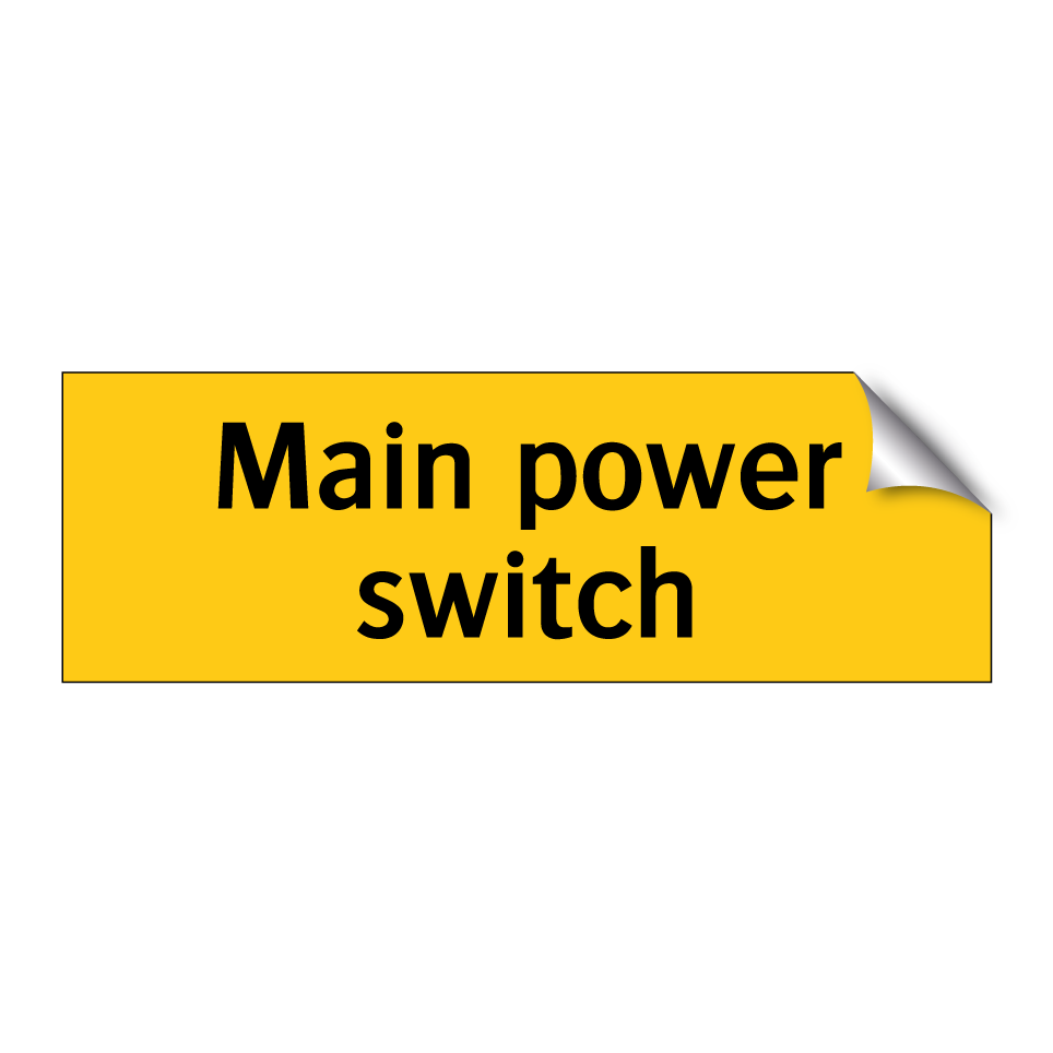 Main power switch