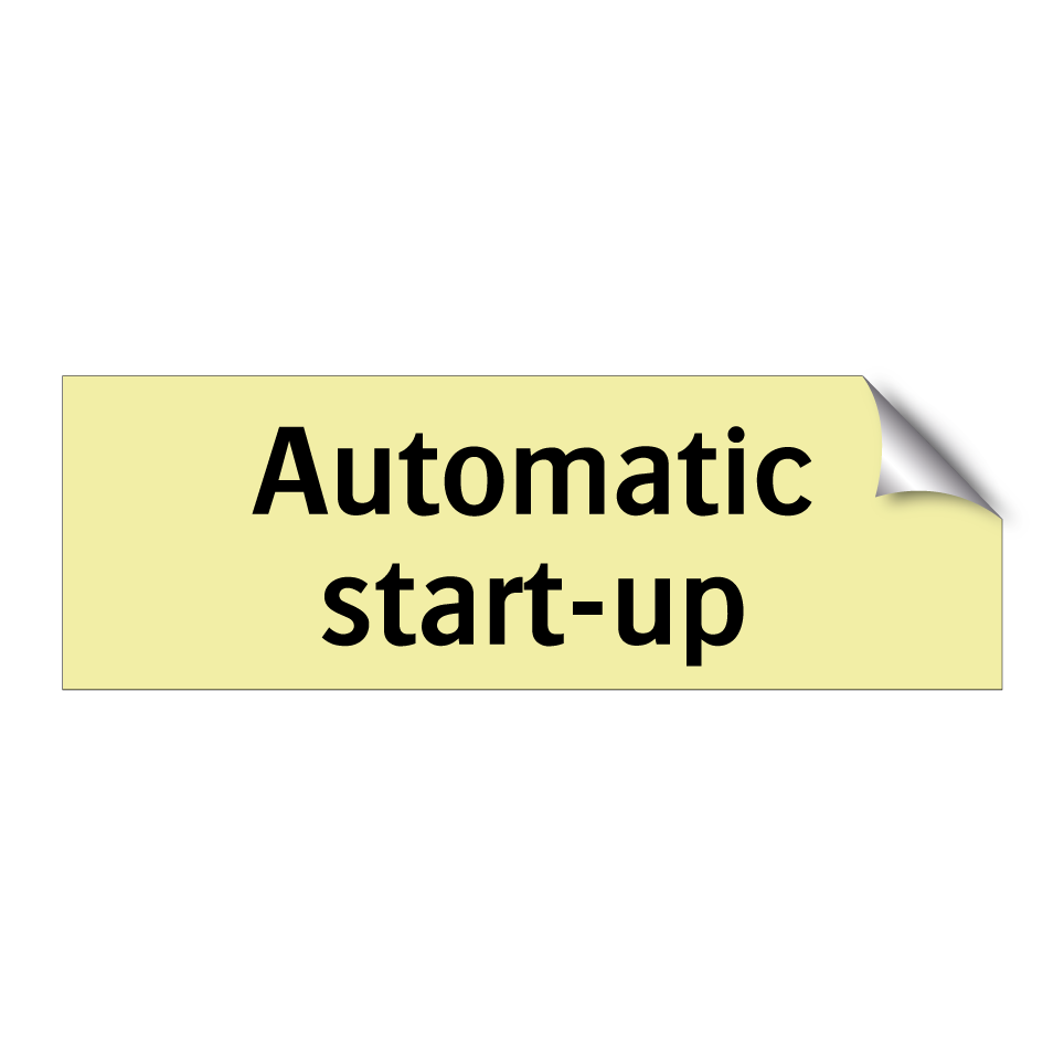 Automatic start-up