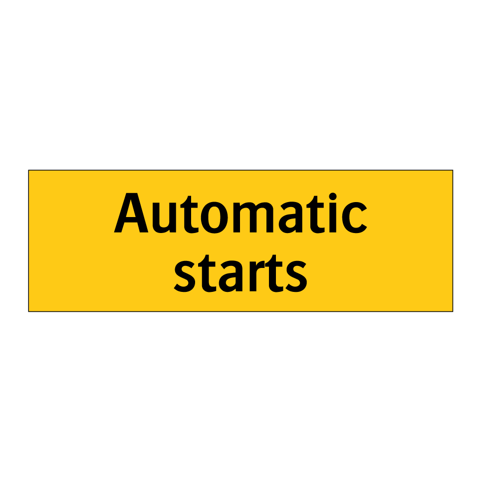 Automatic starts