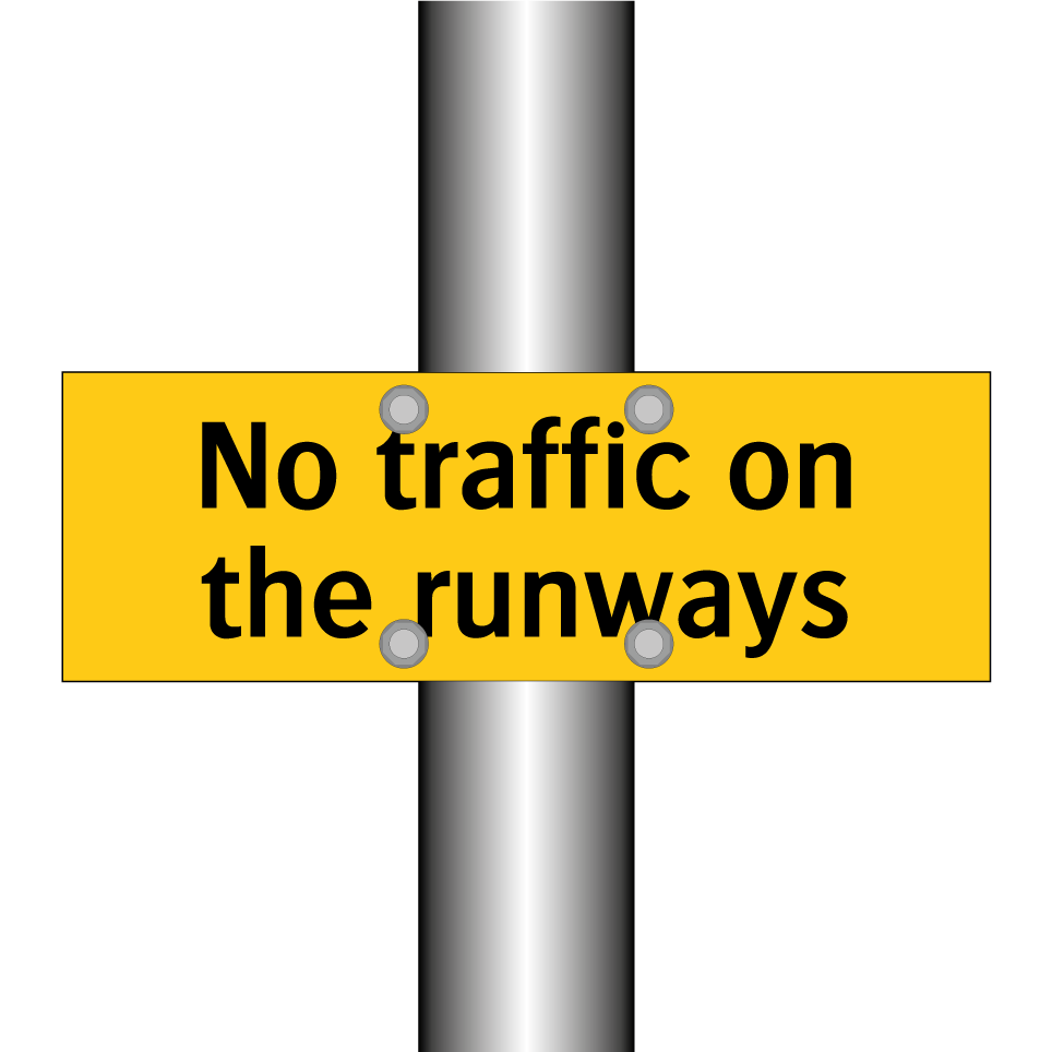 No traffic on the runways