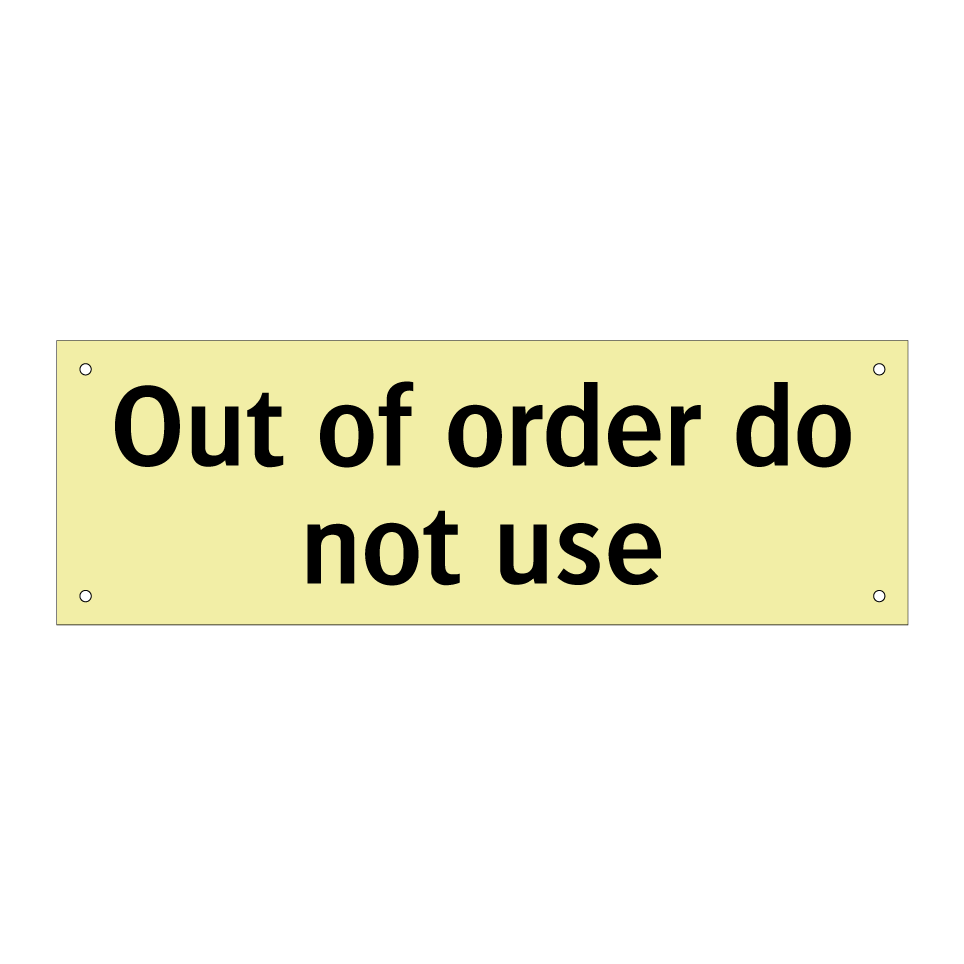 Out of order do not use