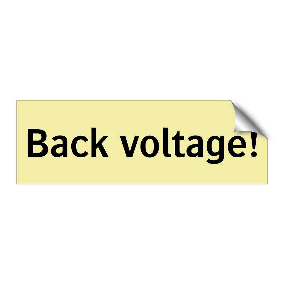 Back voltage!