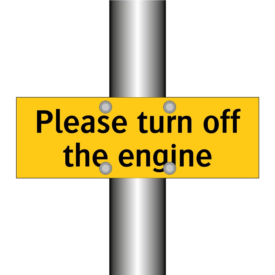 Please turn off the engine