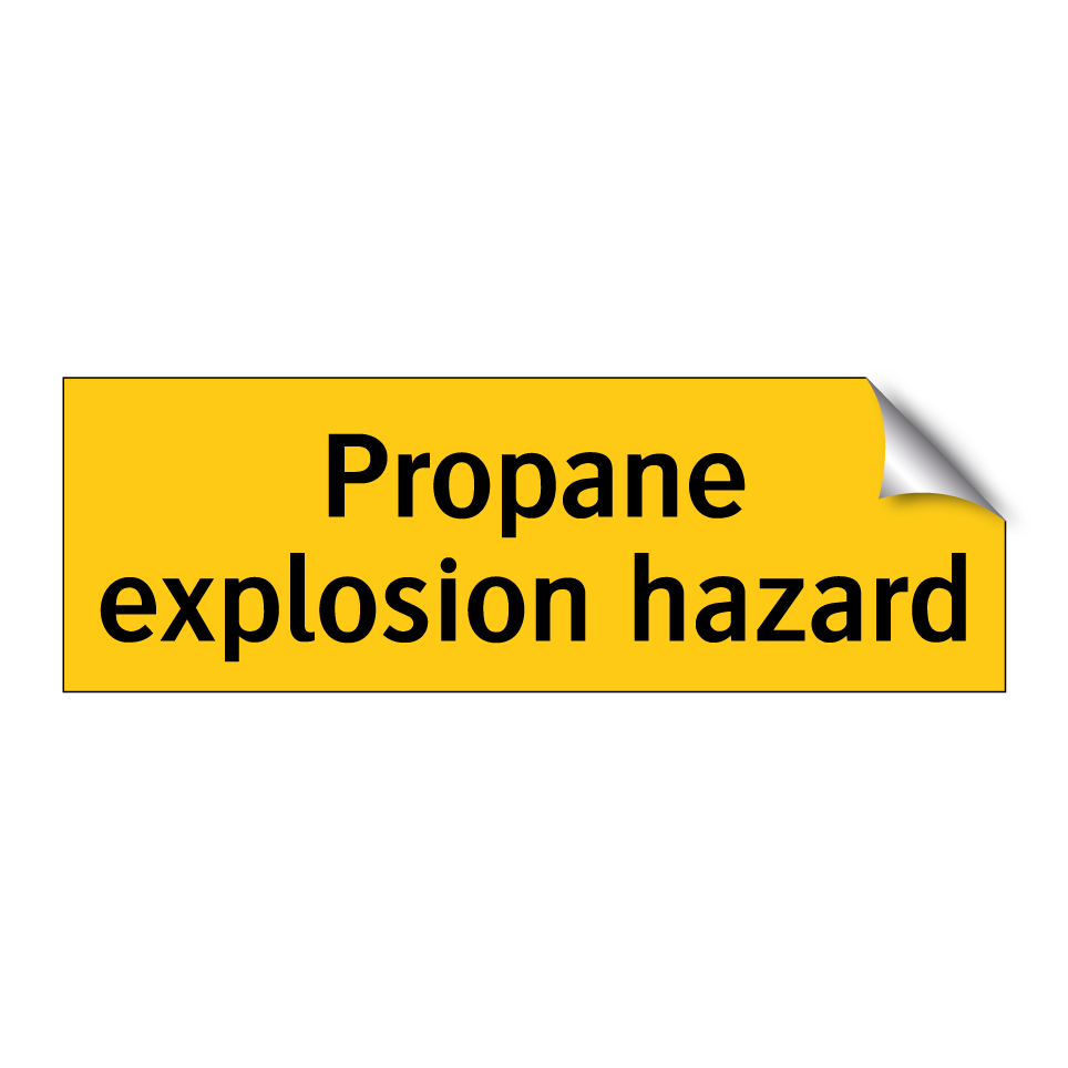 Propane explosion hazard