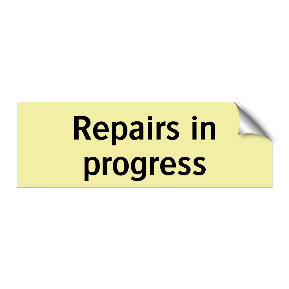 Repairs in progress