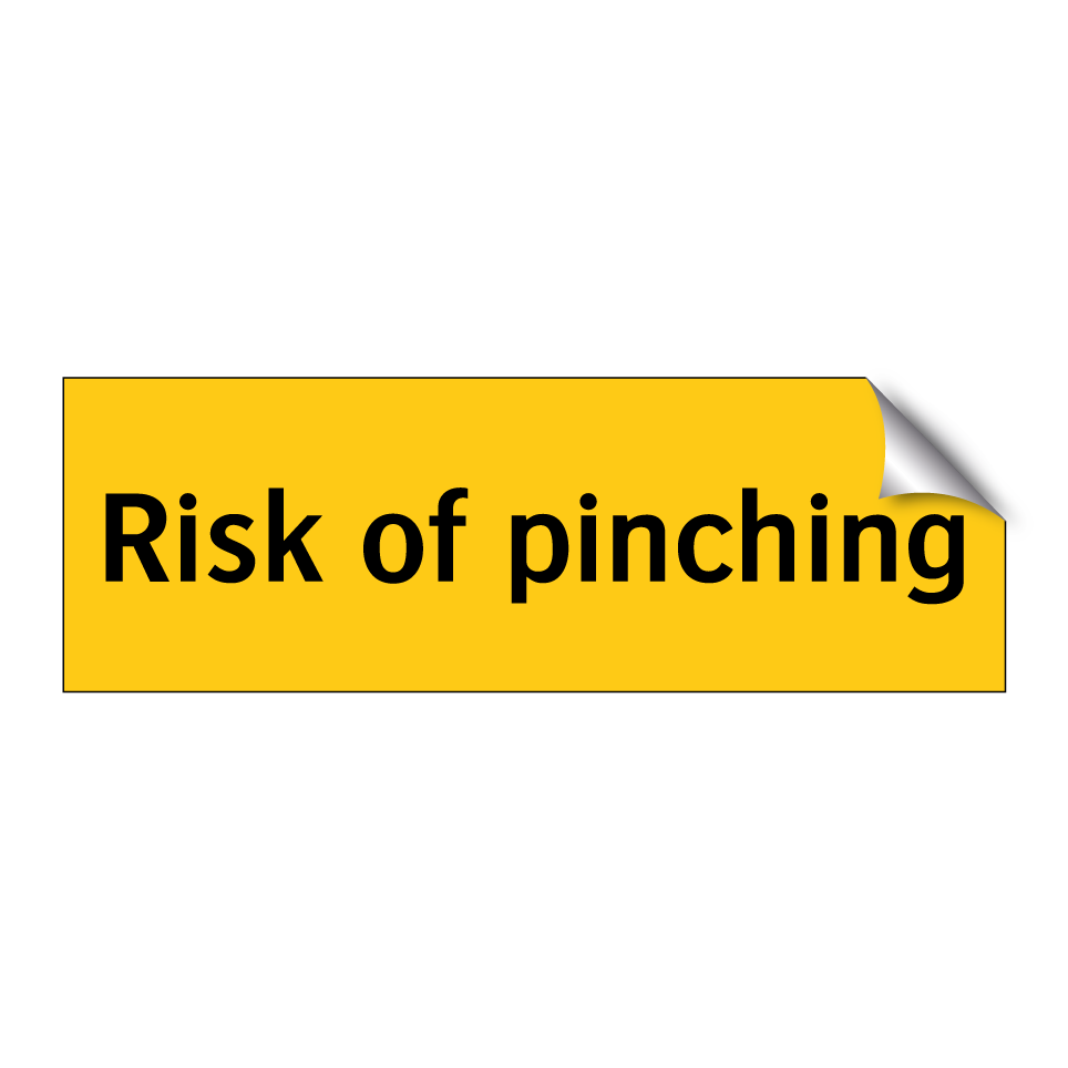 Risk of pinching
