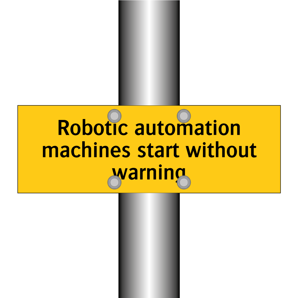 Robotic automation machines start without warning