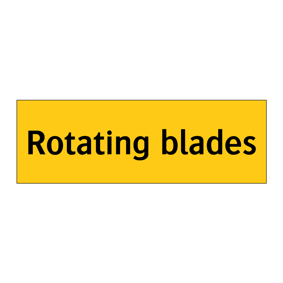 Rotating blades