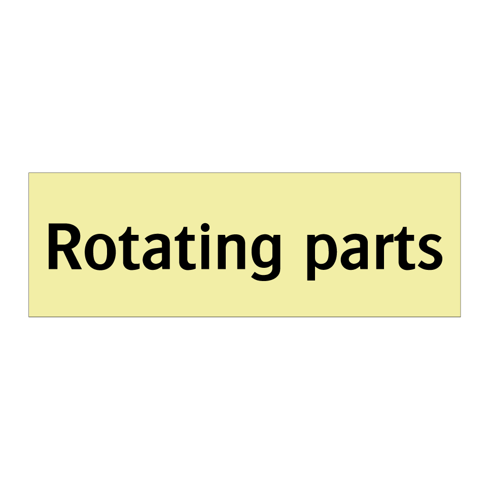 Rotating parts