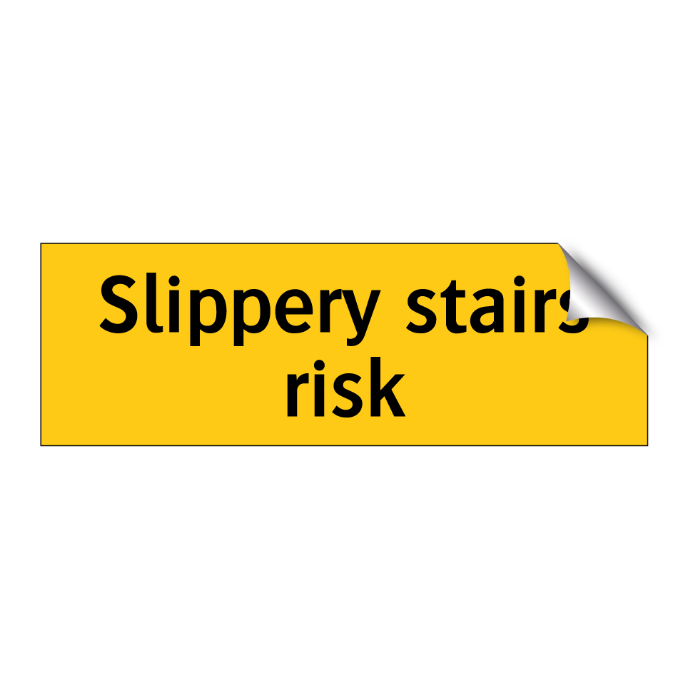 Slippery stairs risk