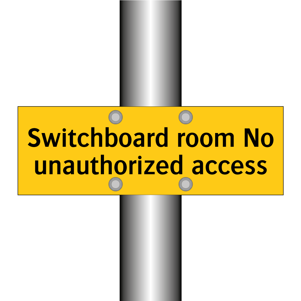 Switchboard room No unauthorized access