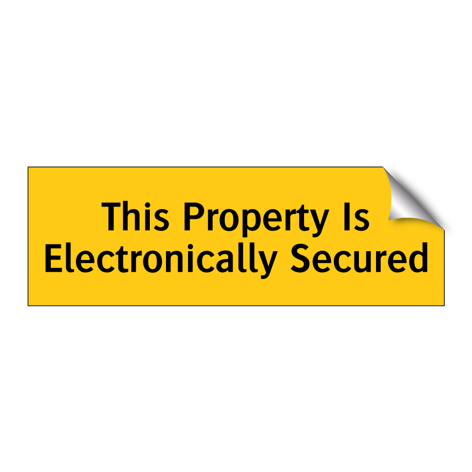 This Property Is Electronically Secured