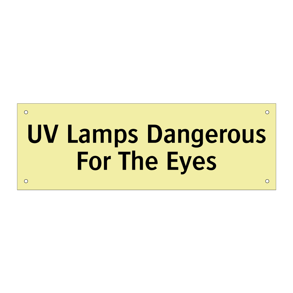 UV Lamps Dangerous For The Eyes