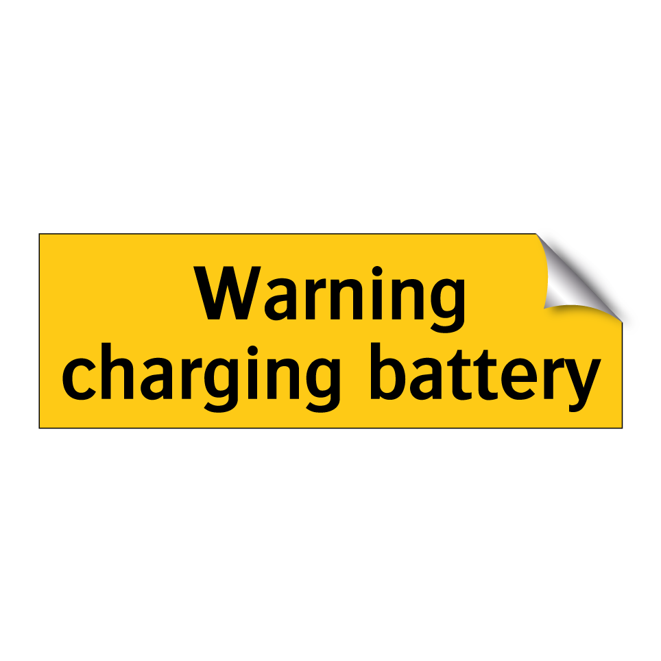 Warning charging battery