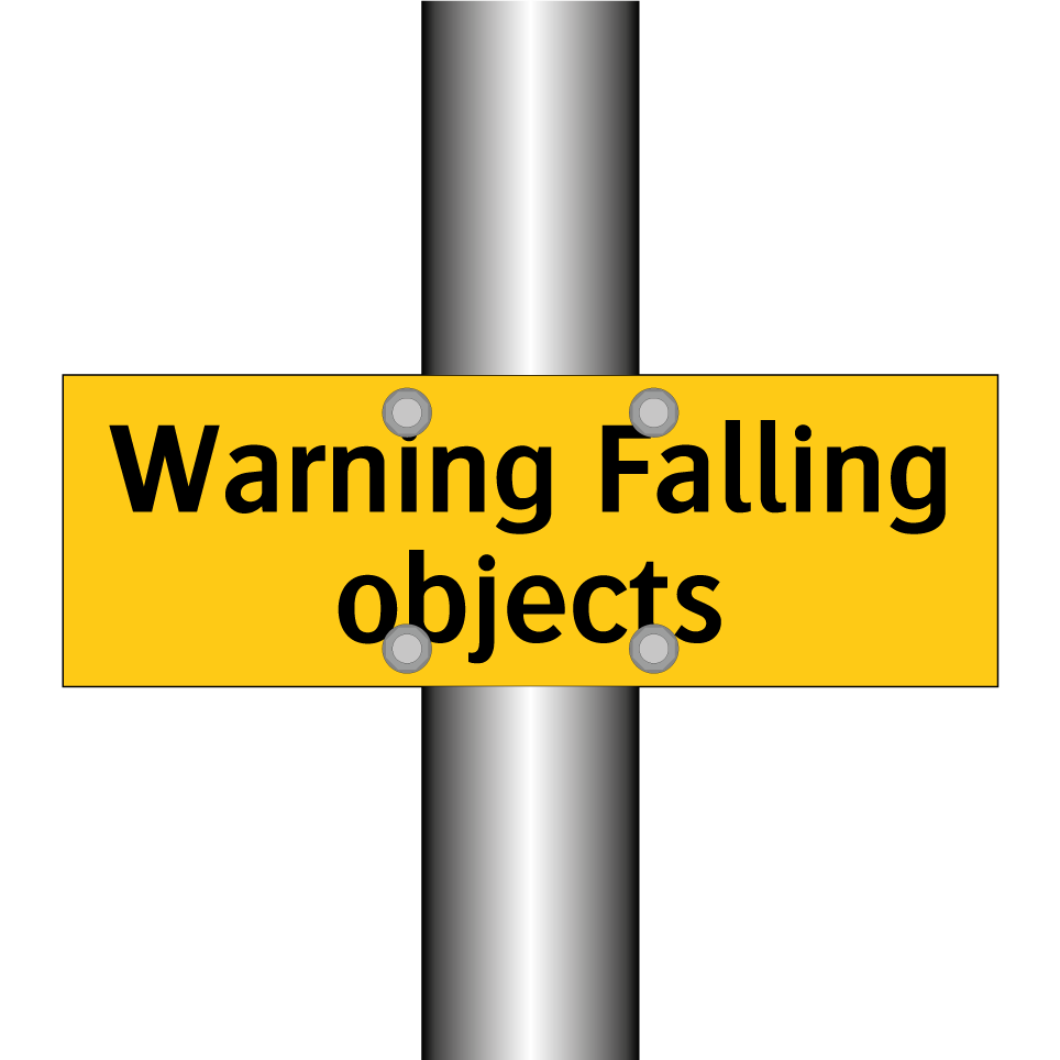 Warning Falling objects
