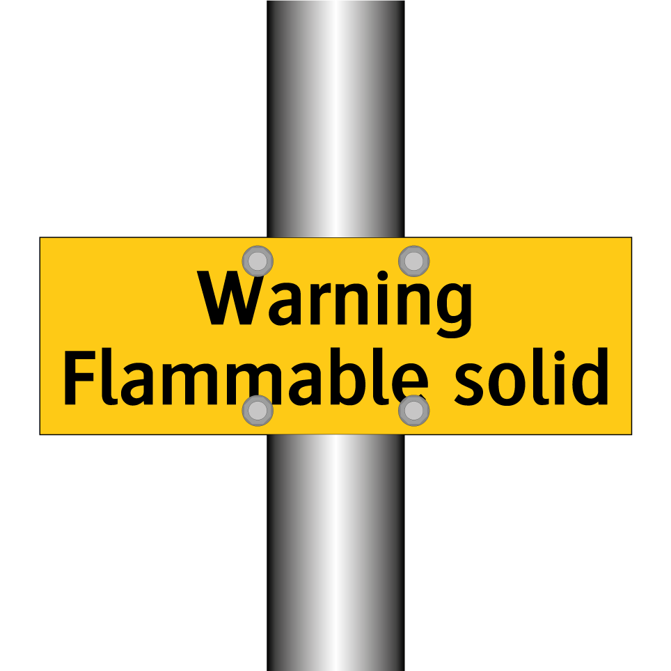 Warning Flammable solid