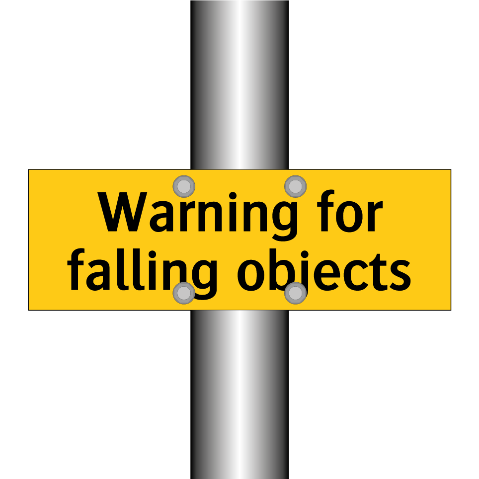 Warning for falling objects